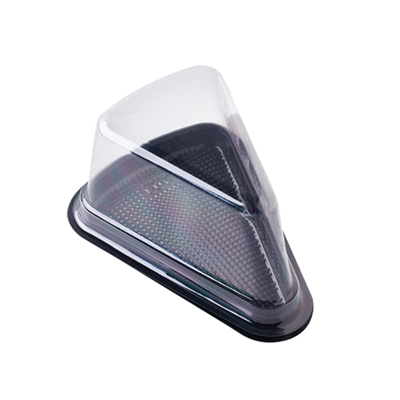 Triangular Cake Box 6-Inch 8-Inch Mille Crepe Mousse Cake Box Sliced Portion Baking Transparent Pastry Packaging Box