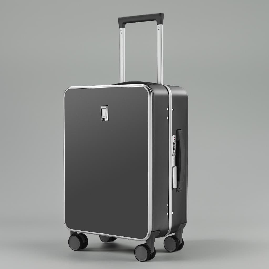 Luggage Universal Wheel Trolley Case with Cup Holder, Large Capacity Suitcase, TSA Lock, Silent Wheels