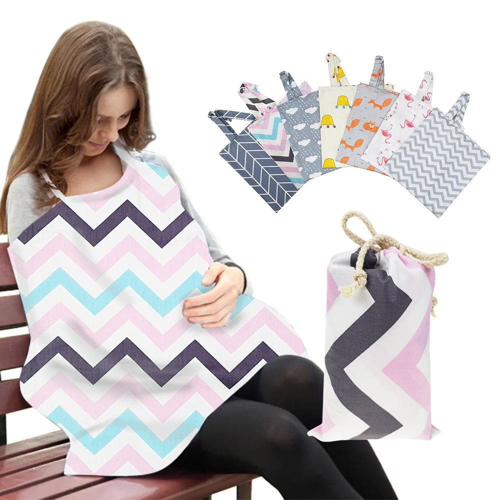Cotton Nursing Cover Breastfeeding Cape Postpartum Maternity Poncho Anti-Exposure Nursing Cover