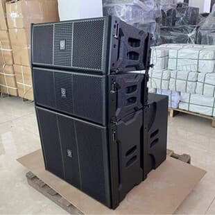 Line Array Speaker System Dual 8 Full Range Single 18 Subwoofer for Rental and Church Use