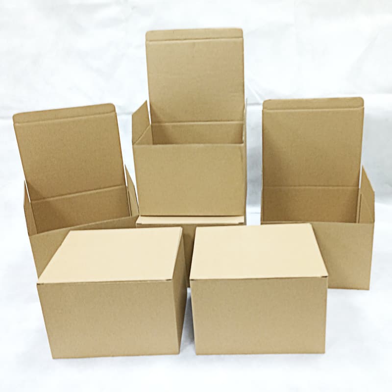 93x60x97mm LED Square Downlight Packaging Box, Dual-Head COB Spotlight Kraft Paper Mail Order Box