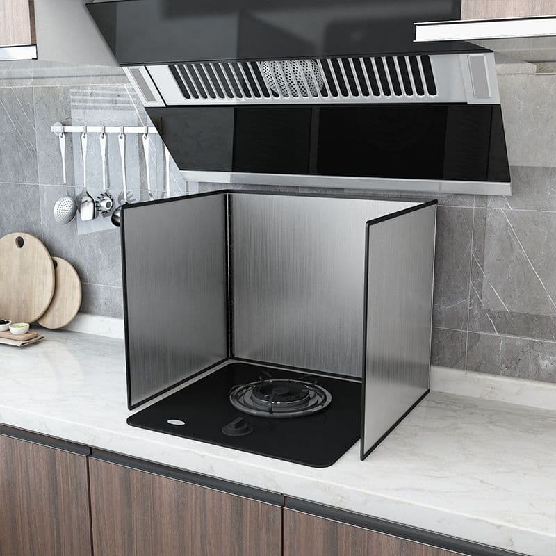 Stainless Steel Kitchen Oil Splatter Guard for Stove Cooking, Gas Stove High-Temperature Thickened Heat Shield