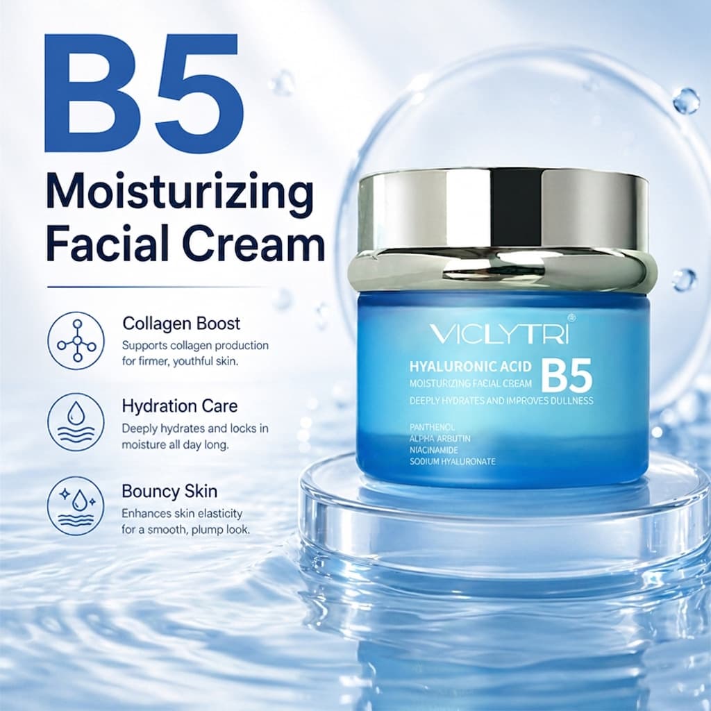 Korean B5 Cream Moisturizing Hydrating Soothing Redness Fading Acne Marks Collagen Face Cream In Stock Drop Shipping
