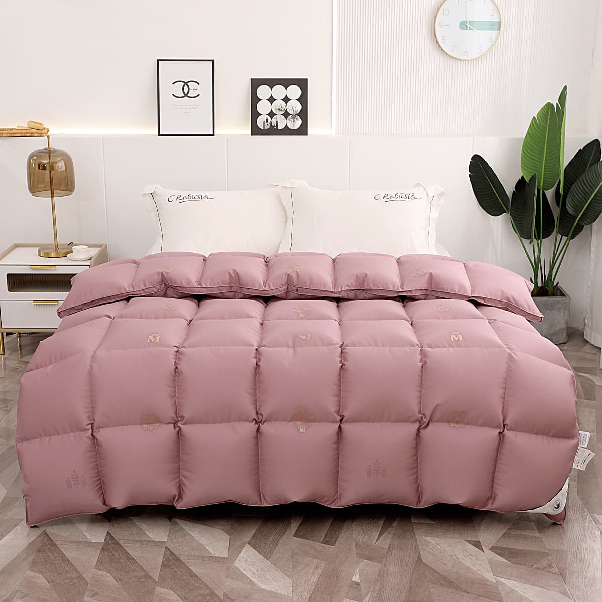Jacquard-cut double-layer duvet shell, high-end on-site down filling quilt cover, self-filling down quilt, refurbished down quilt wholesale