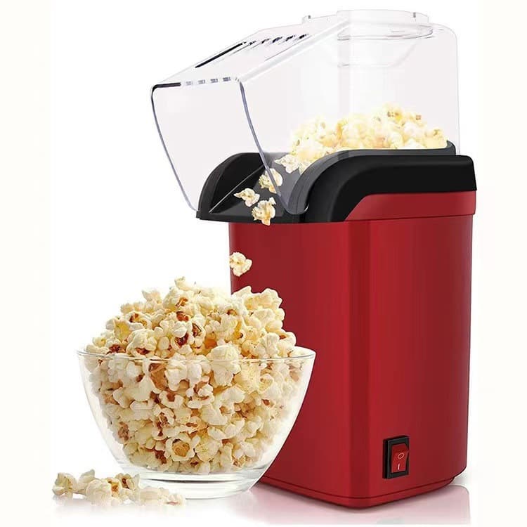 Cross-border Trade Electric Popcorn Maker, Air-Popped Mini Corn Popper, Electric Heating Popcorn Machine for Home Use