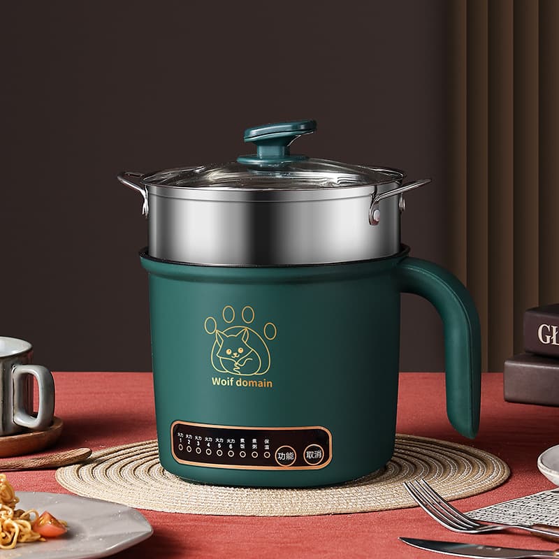 Mini Electric Hot Pot for Noodles, Household Electric Wok, Single-Person Small Hot Pot, Student Dormitory, Viral Multi-Functional Electric Cooking Pot