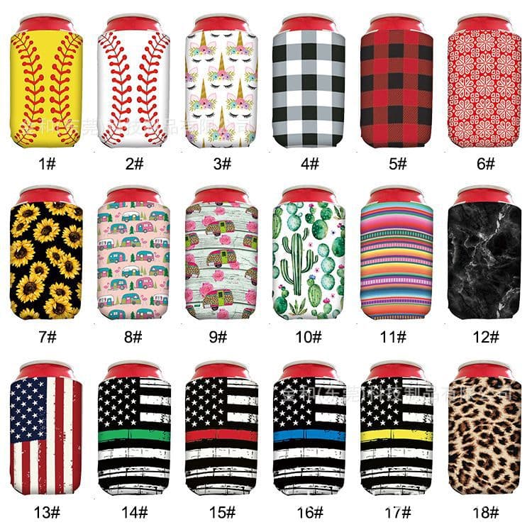 Cross-Border Exclusive Wholesale Neoprene Cup Sleeves, Coca-Cola Bottom-Connected Beverage Sleeves, Can and Bottle Covers, Insulated Mug Sleeves
