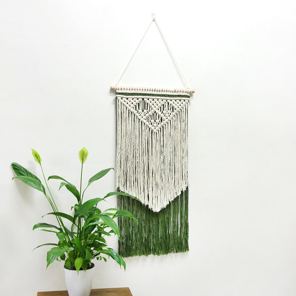 Bohemian Wall Hanging Tapestry Nordic Style New Woven Tapestry with Tassels Handmade Wall Decor for Bedroom Sofa Background Wall