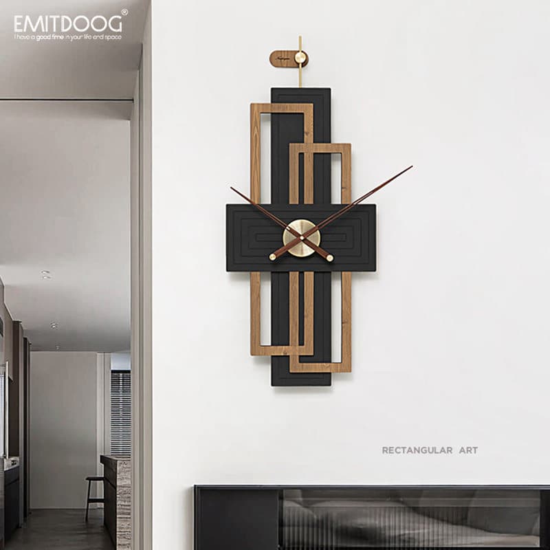 WOZOOM Elegant Light Luxury Wall Clock Background Decoration, Creative Living Room Home Use