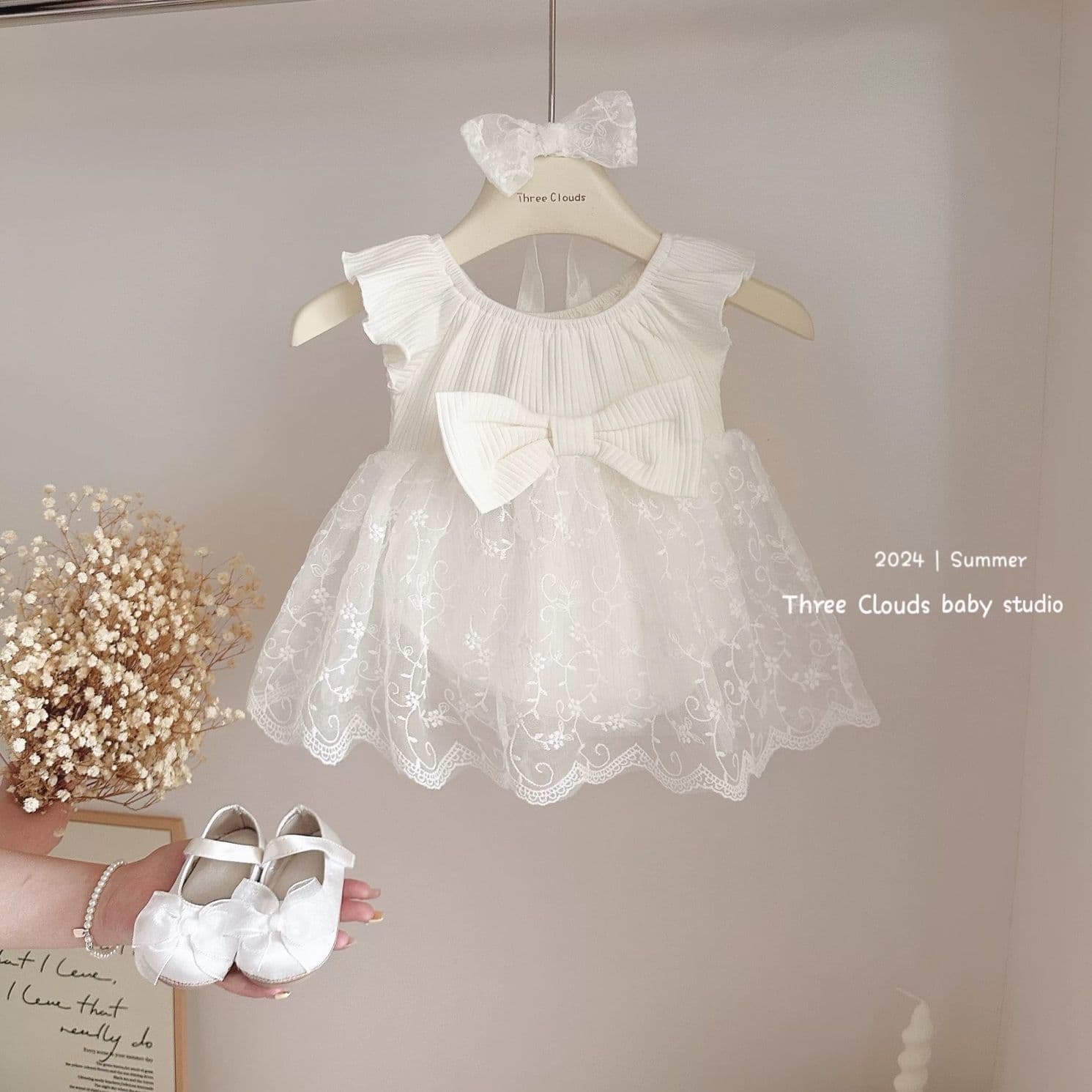 New Summer Baby Girl Dress for Full Moon Party, Toddler Princess Tutu Dress, Children's Fancy Mesh Skirt