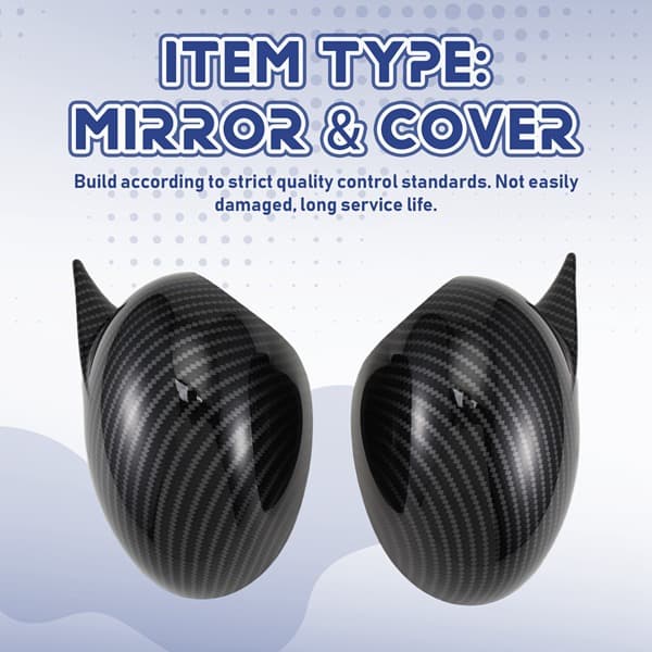 1 Pair Rear View Mirror Covers for BMW MINI COOPER R55 R56 R57 R58 R60