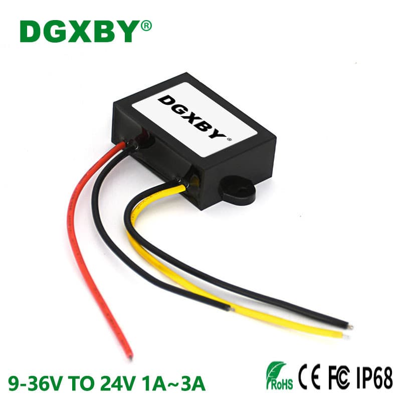 Automatic Step-Up Step-Down 12V24V to 24V DC Power Supply Stabilizer Module 9-36V to 24V 1A2A3A Constant Voltage Converter