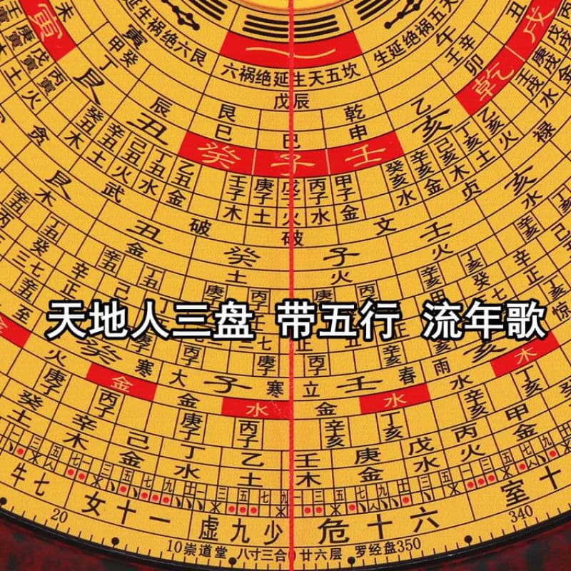 Sanhe Compass for Beginners, High-Precision Professional Feng Shui Compass with Free Shipping