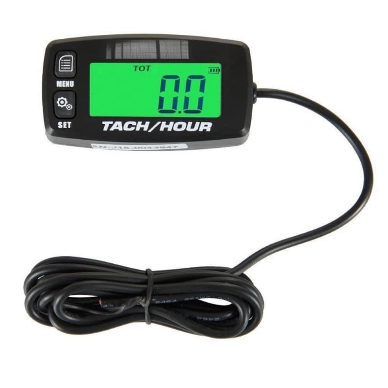 Racing tachometer, timer, replaceable battery maintenance reminder replaces koso tachometer
