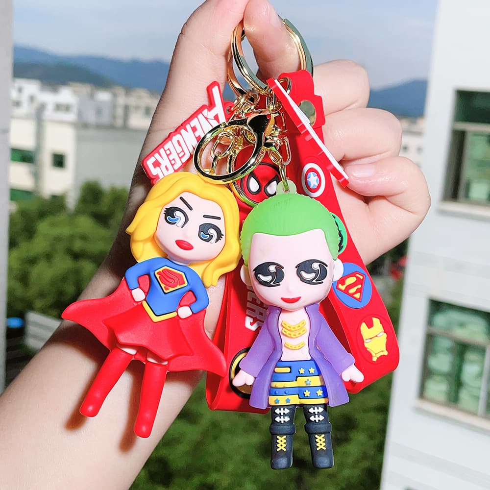 Superhero Keychain Harley Quinn Keychain Suicide Squad Harley Quinn Doll Pendant