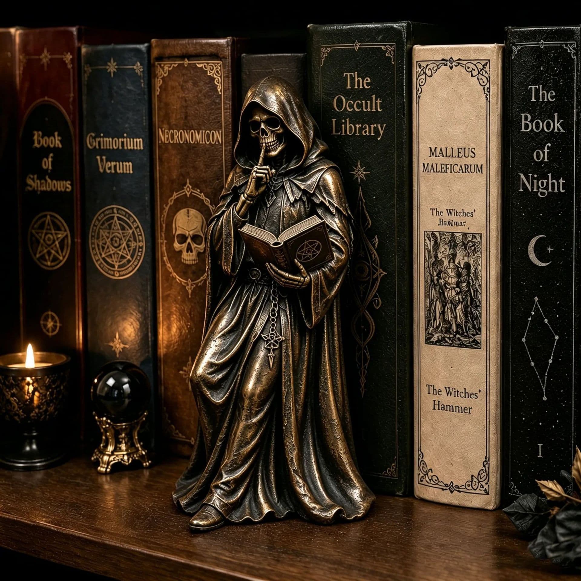 New Cross-Border Creative Statue Ornament Gothic Grim Reaper Desktop Bookshelf Decoration