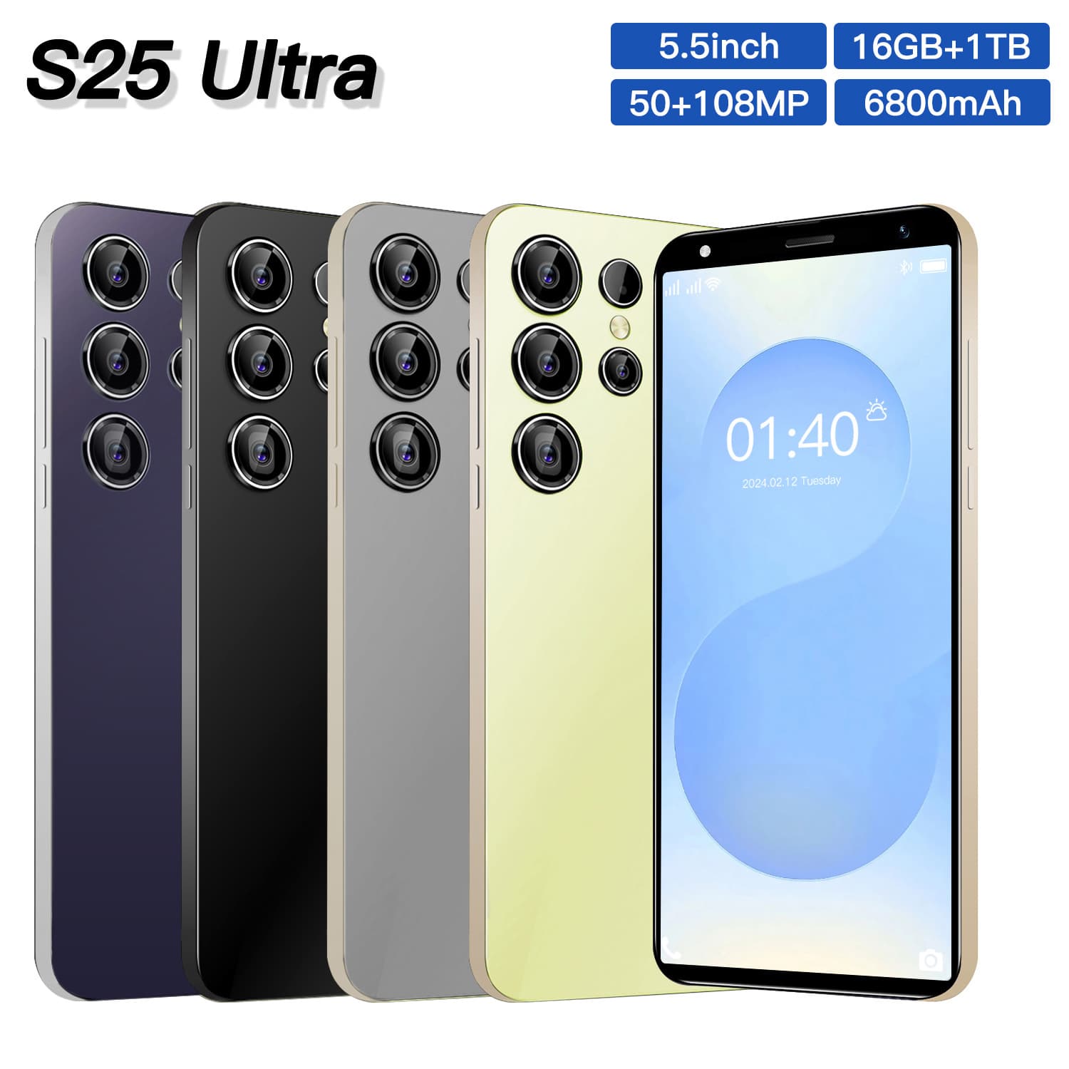 New Cross-Border Phone S25 Ultra 5.5-inch Incell Screen 2+16G True 4G Global Version Smart Export Phone