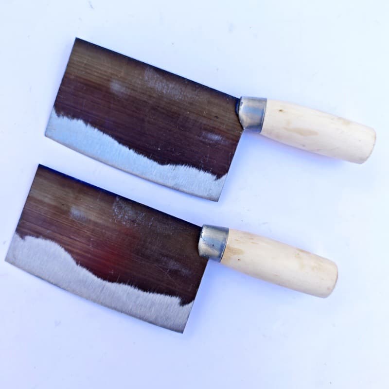 Wood-handled black small kitchen knife, household compact scissors, general merchandise wholesale for $2/$3 stores supply