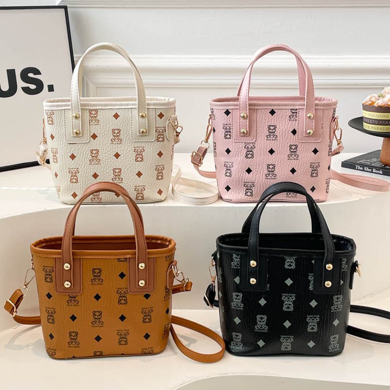 2026 new fashion printed bag fashion trend casual simple women's shoulder crossbody portable bucket bag