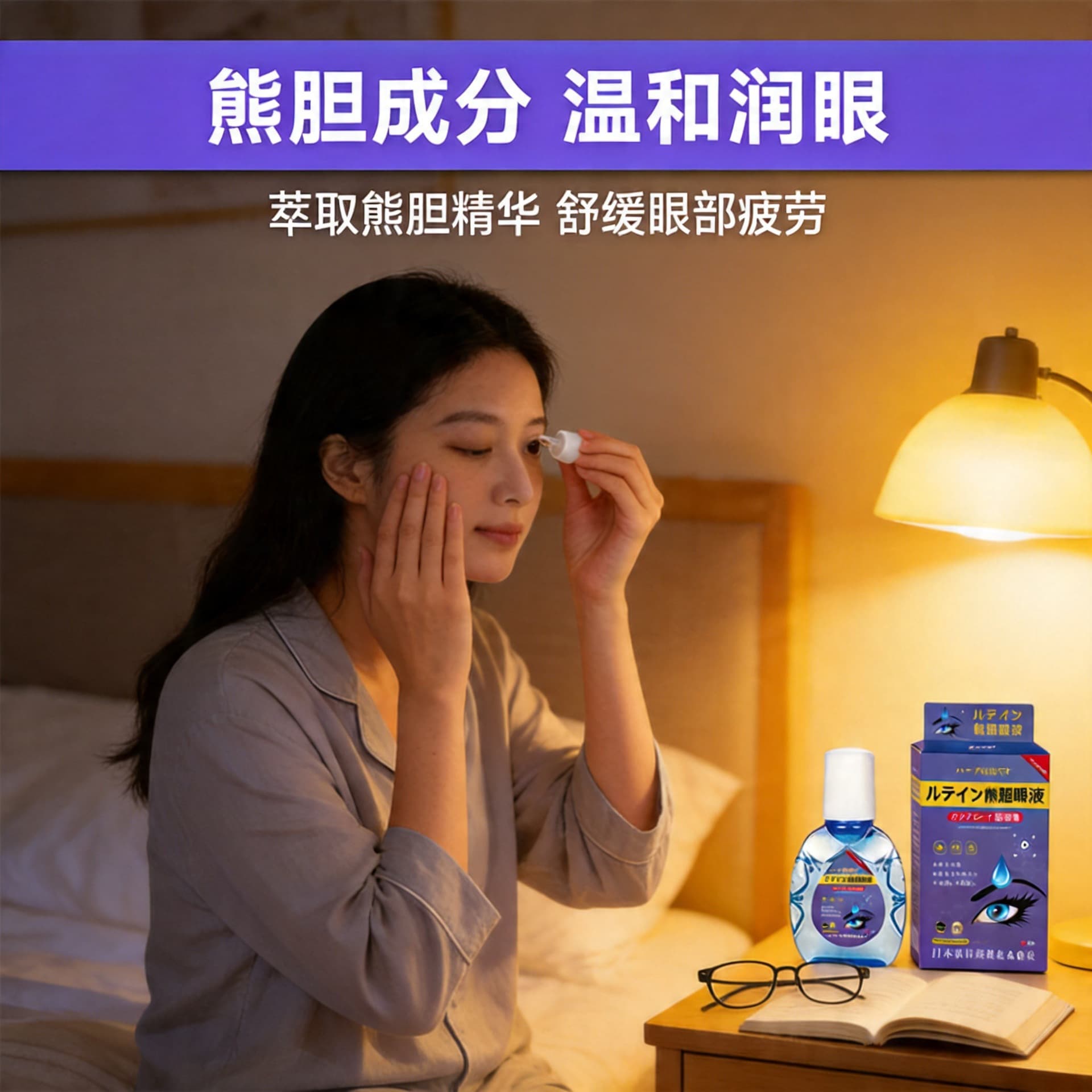 Japan Tendo Lutein Bear Bile Eye Care Solution for Eye Fatigue, Blurred Vision, Dry Eyes, Itchy Eyes, and Eye Care