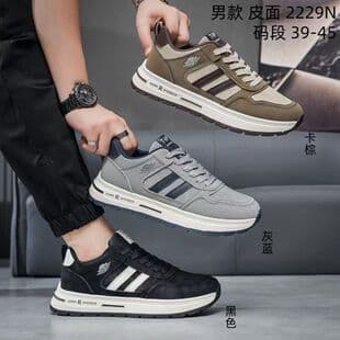 Men's Shoes 2026 New Autumn Men's Dad Casual Board Shoes Teenagers Thick Sole Heightening Sports Shoes 2229N