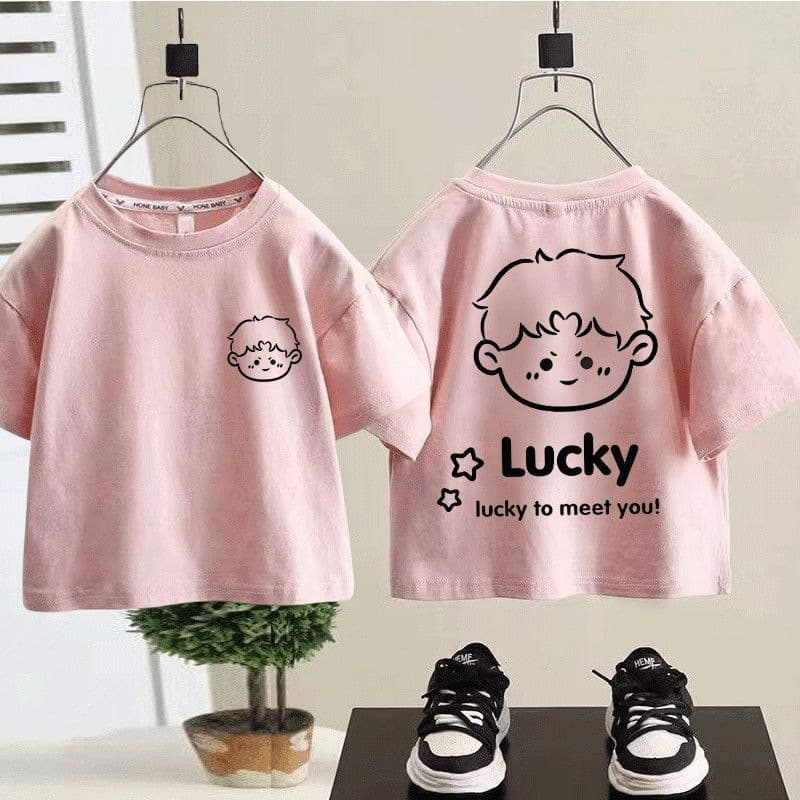 Boys Summer Trendy Cute Cartoon Short Sleeve T-Shirt 2026 New Kids Summer Round Neck Thin Top