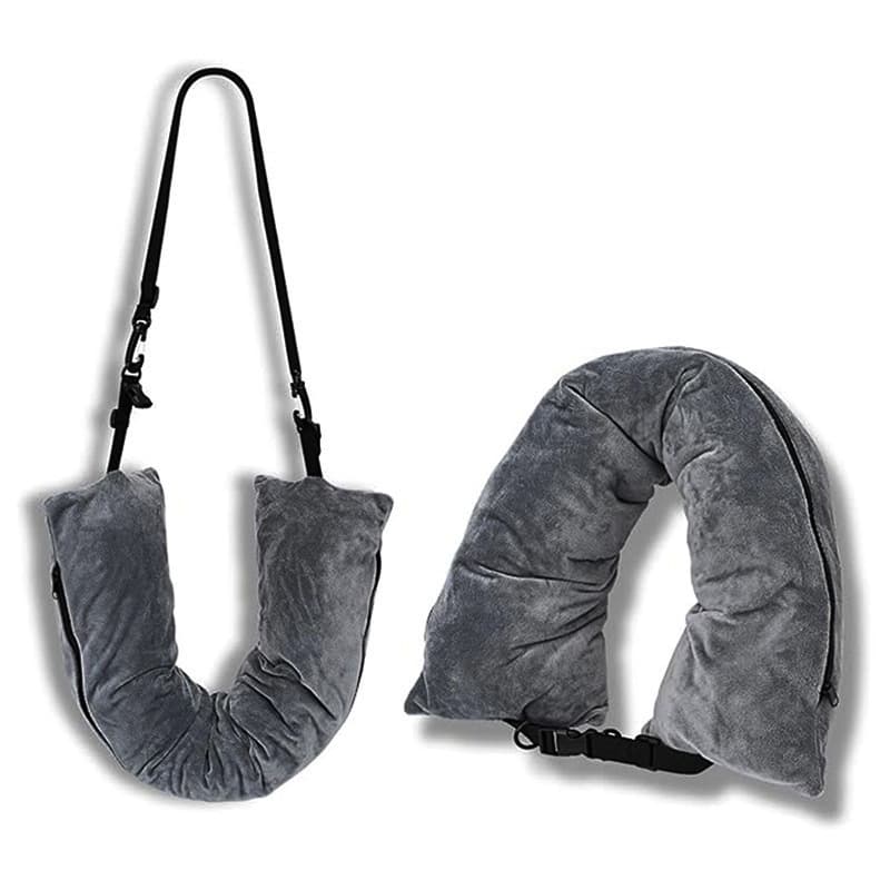 New Headrest U-Shaped Pillow Large Capacity Travel Pillow Can Be Filled with Clothes, Multifunctional Headrest