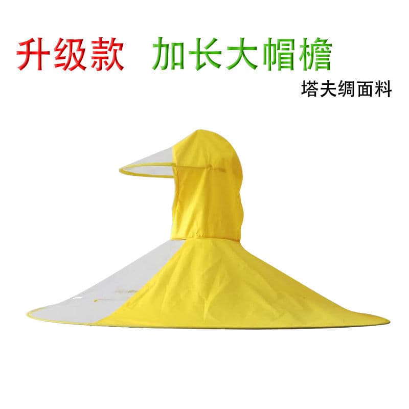 【Xinyiqi】 UFO Raincoat for Adults, Fishing Umbrella Outdoor Cloak, Boneless Handleless Hat Umbrella for Fishing