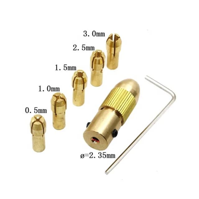 [Manufacturer] Micro Electric Drill Self-Tightening Drill Chuck Small Electric Mill Woodworking Brass Drill Chuck Drill Chuck Sleeve