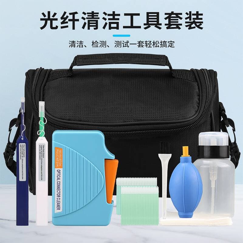 Fiber Optic Cleaning Pen 1.25/2.5mm Fiber End Face Cleaning Tool Kit 10 Pieces Fiber Optic Cleaning Box