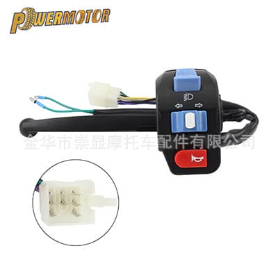 Black Left Brake Lever Light Switch Control for Moped GY6 50-150cc Switch Accessories