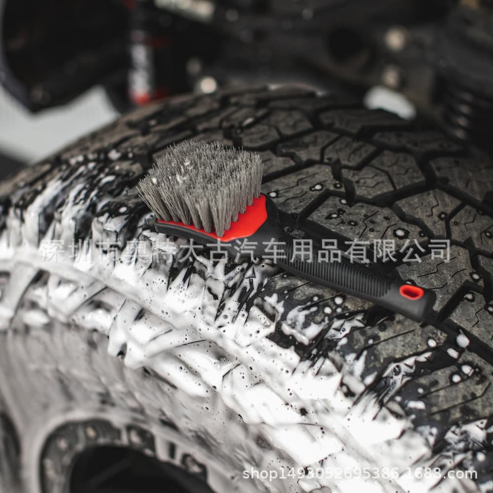 Car Tire Cleaning Brush DF Same Style Small Tire Brush Soft Wheel Hub Cleaning Brush