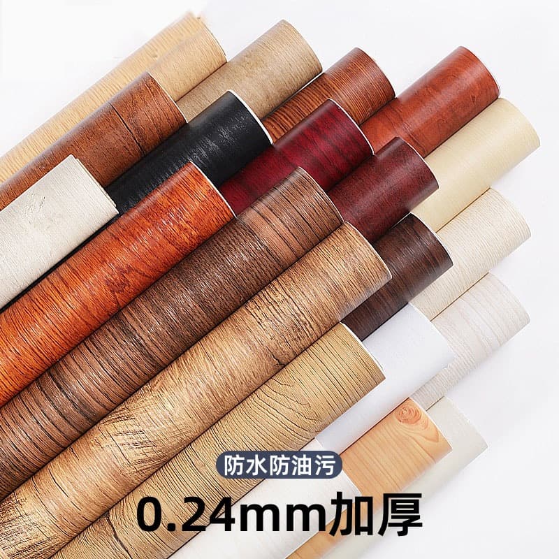 Wood Grain Sticker for Wardrobe Furniture Renovation, Color Change Film, Door Sticker, Self-Adhesive Wallpaper, Waterproof and Moisture-Proof Tabletop Wallpaper