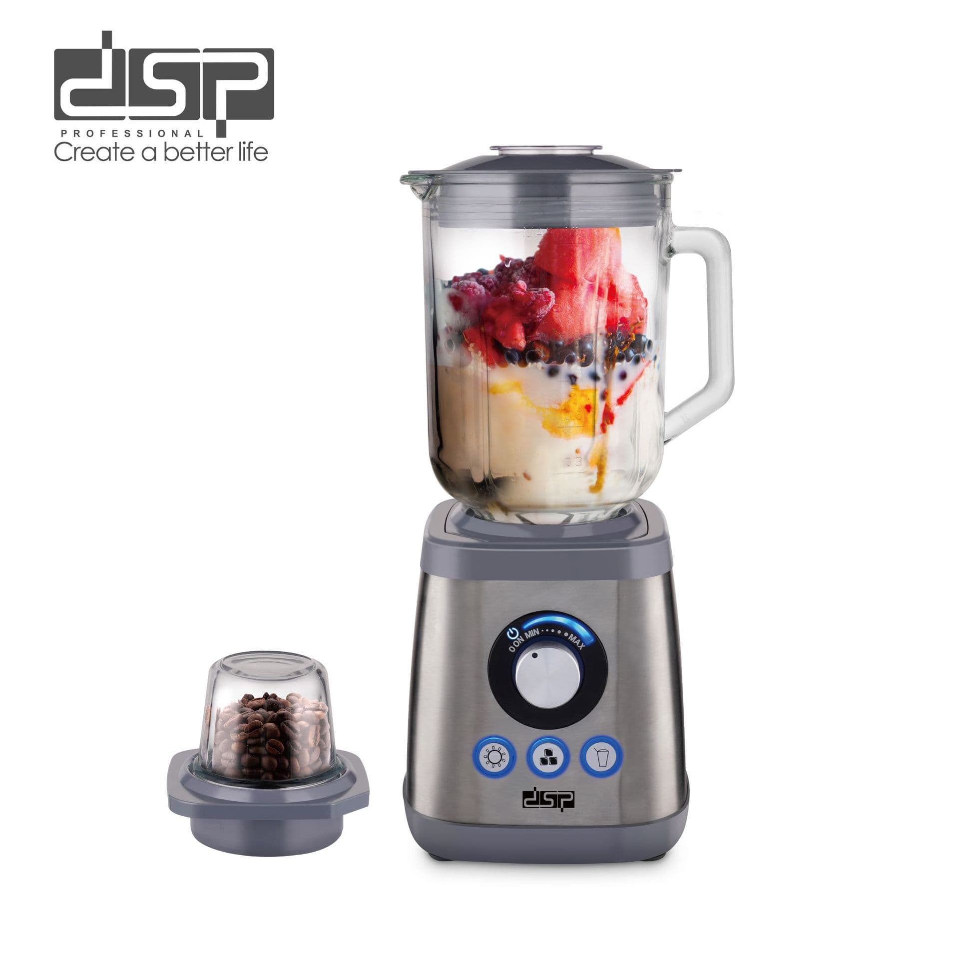 DSP/Dansong Juicer household fruit two-in-one multi-functional juice cup juice residue separation KJ2198