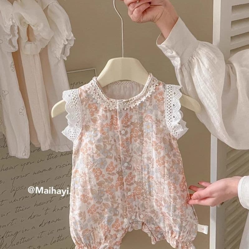 Baby Summer Clothing, Thin Floral Romper, Newborn Clothes, Baby Jumpsuit, Sleeveless Summer Romper, Stylish