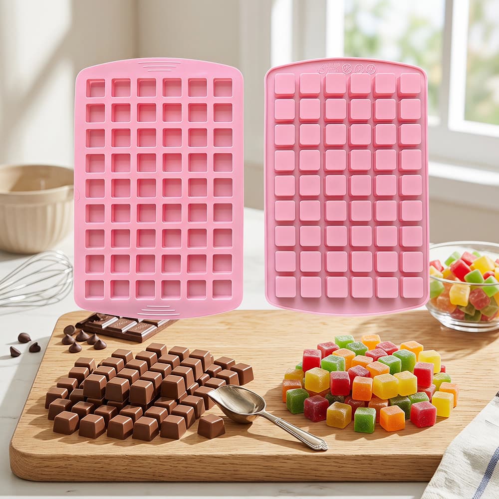 Silicone 54-Cavity Ice Tray 559 Cake Jelly Pudding Soap Chocolate Cake Mold Baking Tool