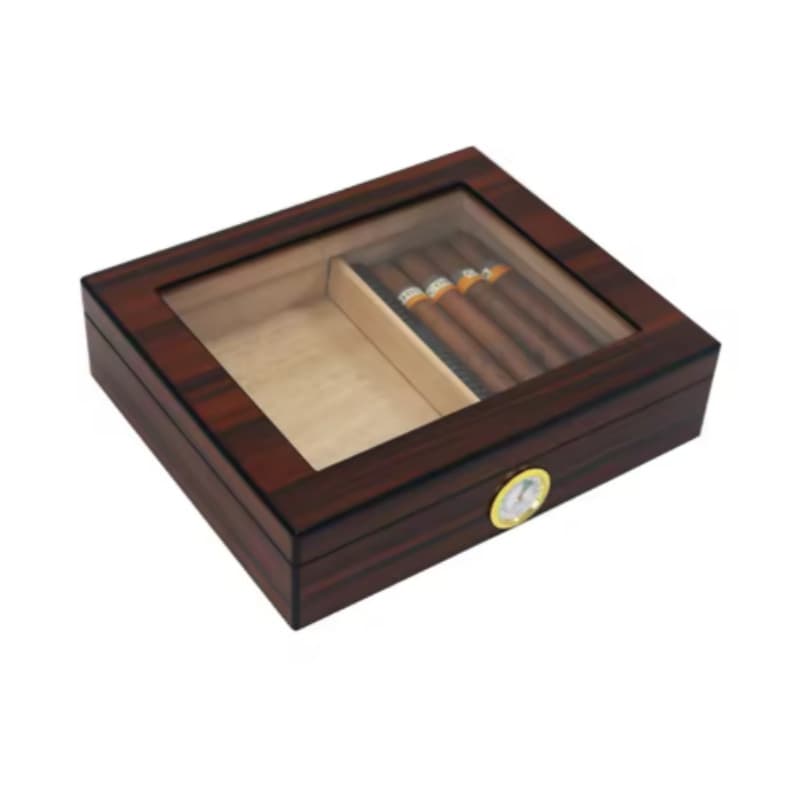 Cigar Box Portable High-Transparency Window Humidor Cedar Wood Cigar Humidor Cabinet Cigar Case with Humidifier