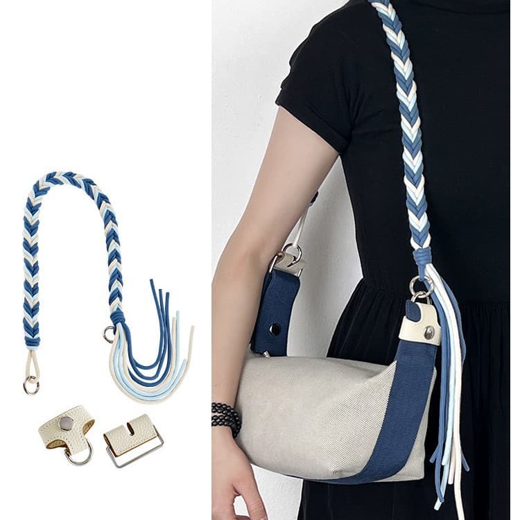 Factory Direct Woven Shoulder Strap for Hermes Lunch Box Bag Modification Buckle Armpit Rope Bag Accessories