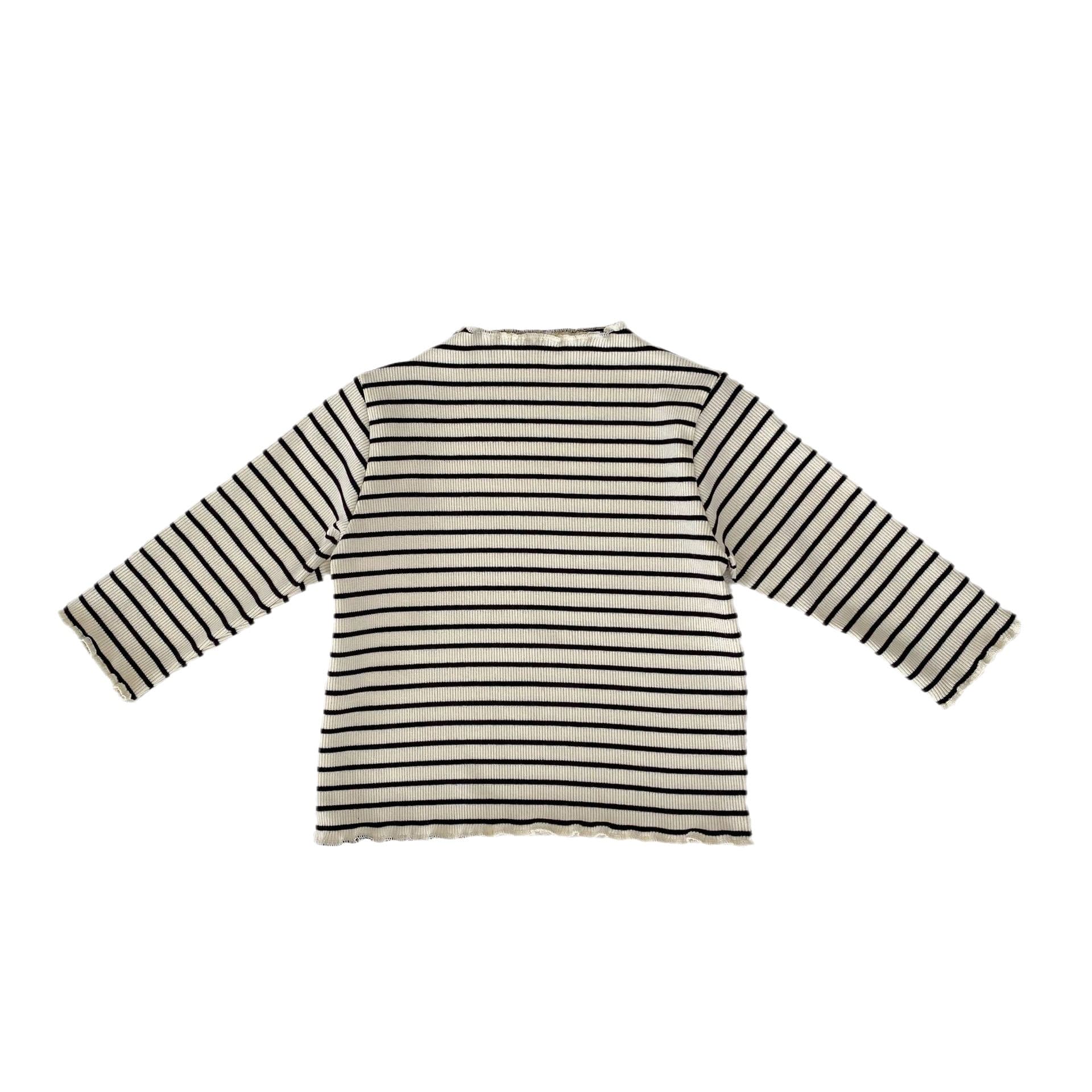 Ins New Autumn Girls Half High Collar Ruffle Trim Base Layer Stylish Baby Girls Floral Thin Long Sleeve Top