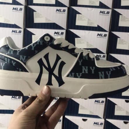 Putian Shoe Version MLB Men's and Women's Team Classic Shoes NY Large Logo Thick Sole Heightening MLB Dad Shoes