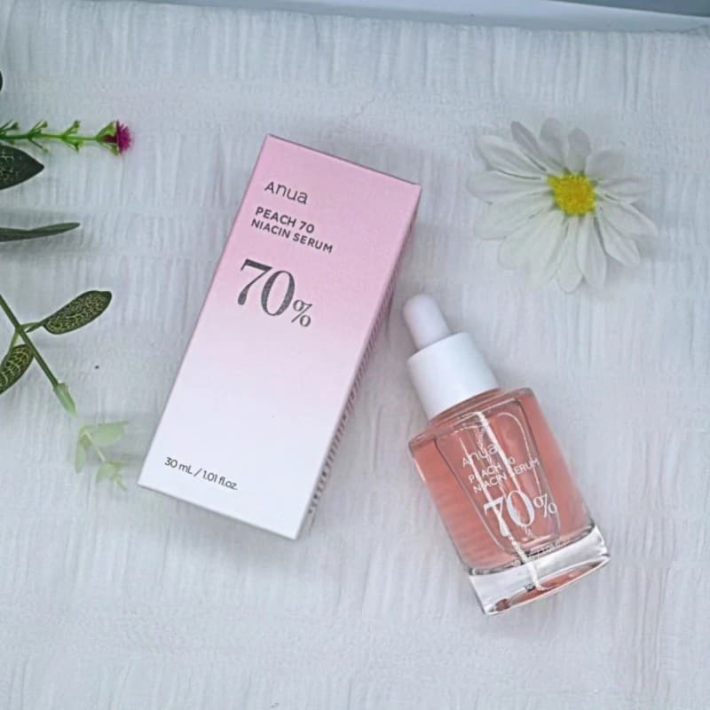 In Stock Cross-border Anua Peach 70% Niacinamide Serum Hydrating Facial Serum Brightening Moisturizing 30ml