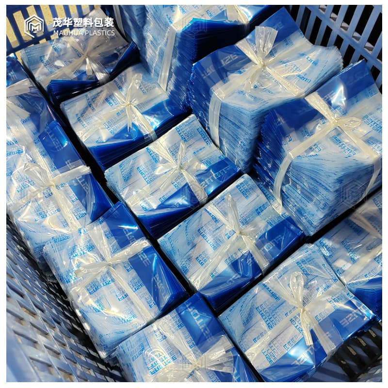 Blue Abrasion-Resistant PE Flat Bag, Thickened, for Off-Road Motorcycle Modification Accessories, Colored Screw Parts Plastic Bag