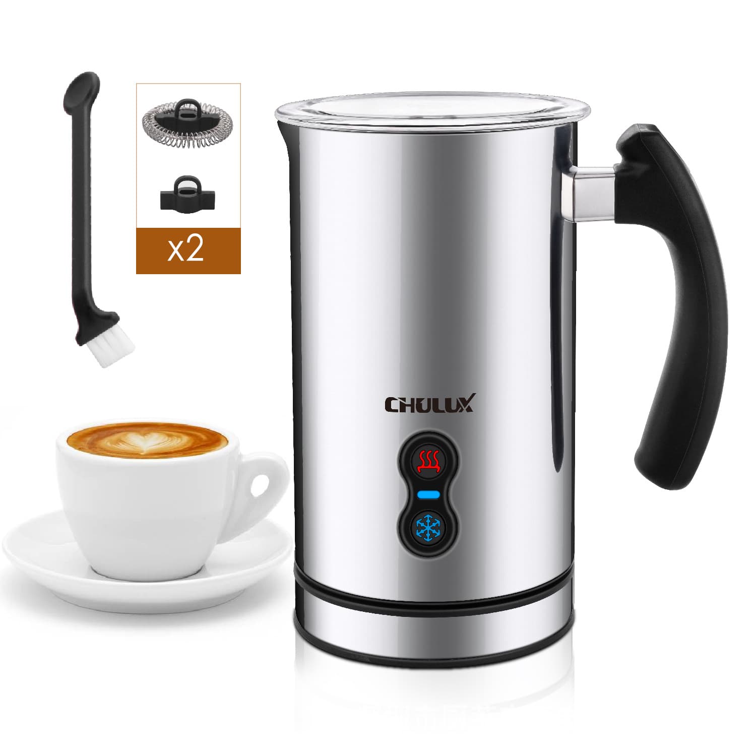 Cross-border Automatic Hot and Cold Milk Frother, Portable Small Coffee Machine, Electric Milk Frother Cup