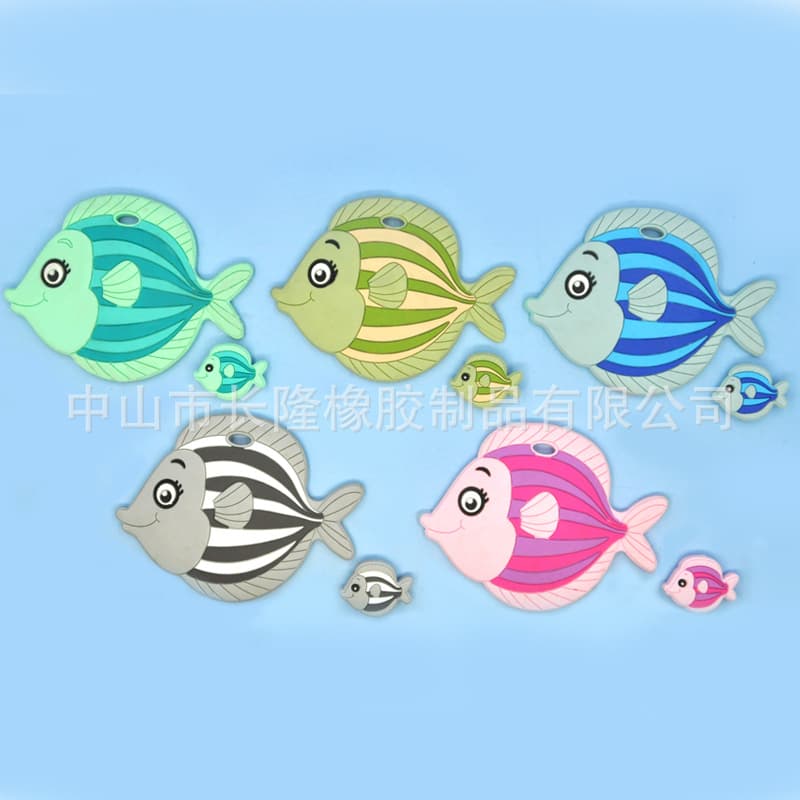 Baby Silicone Beads Cartoon Animal Shape Teether Beads DIY Loose Beads Jewelry Accessories Silicone Loose Beads
