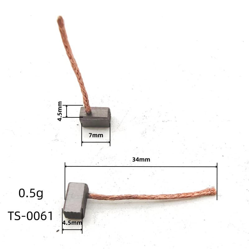 4.5*4.5*7 Car Fan Motor Carbon Brushes, DC Motor Carbon Brushes, ABS Pump Carbon Brushes