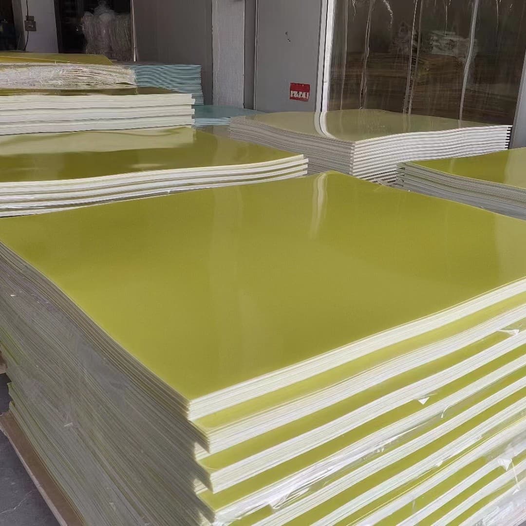 FR4 Fiberglass Board Yellow 94V0 Flame Retardant High Temperature Insulation Board for Lithium Battery Distribution Box Partition 3240 Epoxy Board