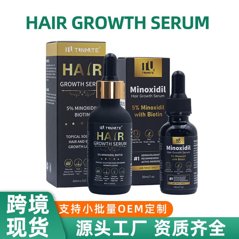 Cross-border Exclusive Minoxidil Hair Growth Serum Nourish Scalp Thick Growth Anti-hair Loss Niacinamide Hair Care Oil
