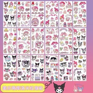 High-style new bestseller Kuromi Capybara My Melody temporary tattoo, children's cartoon capybara waterproof sticker