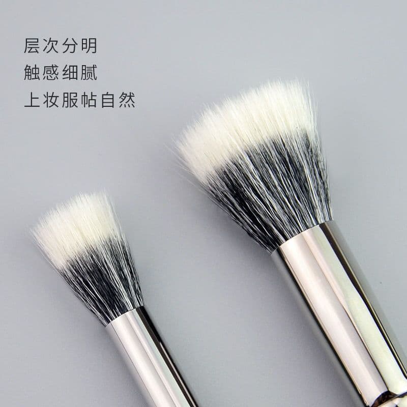 Pointillist Blush Brush Double-layer Fiber Fine Light Peak Powder Brush Multifunctional Soft-bristled Makeup Brush Makeup Beauty Tool