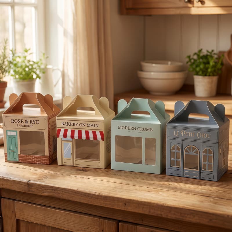 Baking House Pastry Box Biscuit Cake Bread Bakery Shop Coffee Shop Packaging Box Creative Souvenir Gift Box